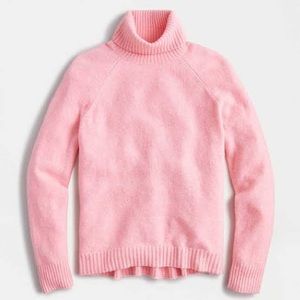 J.Crew Pink Alpaca/Wool turtleneck sweater